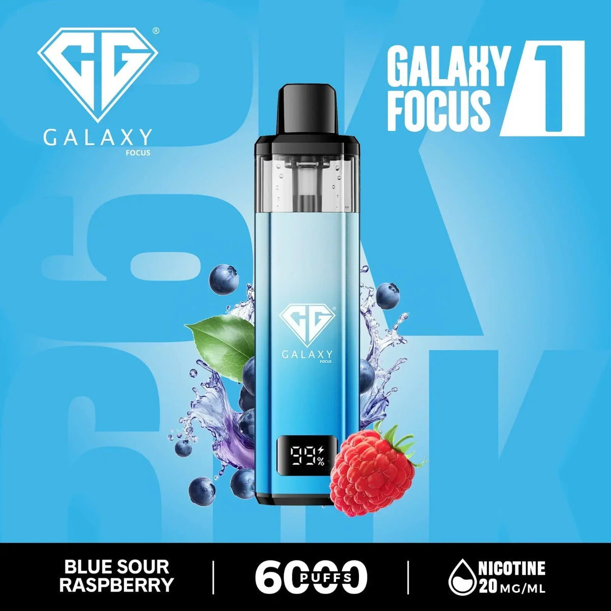 Galaxy Focus 1 6k Puffs Prefilled Pod Kit- Box of 5