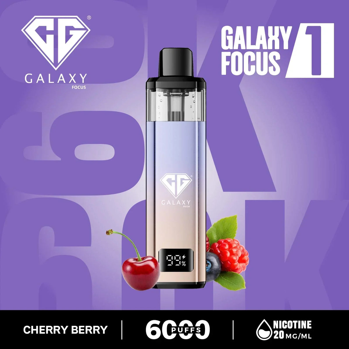 Galaxy Focus 1 6k Puffs Prefilled Pod Kit- Box of 5