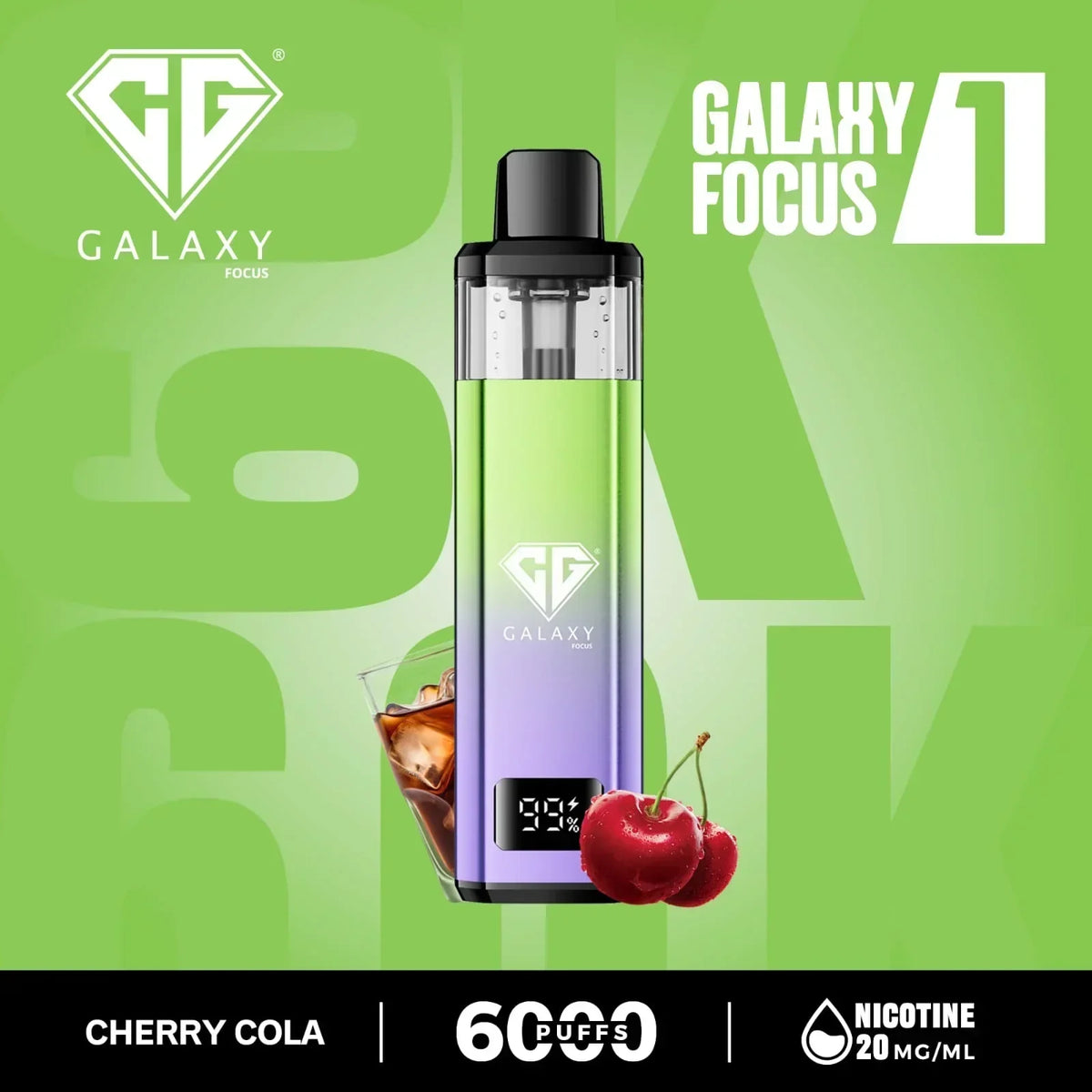 Galaxy Focus 1 6k Puffs Prefilled Pod Kit- Box of 5