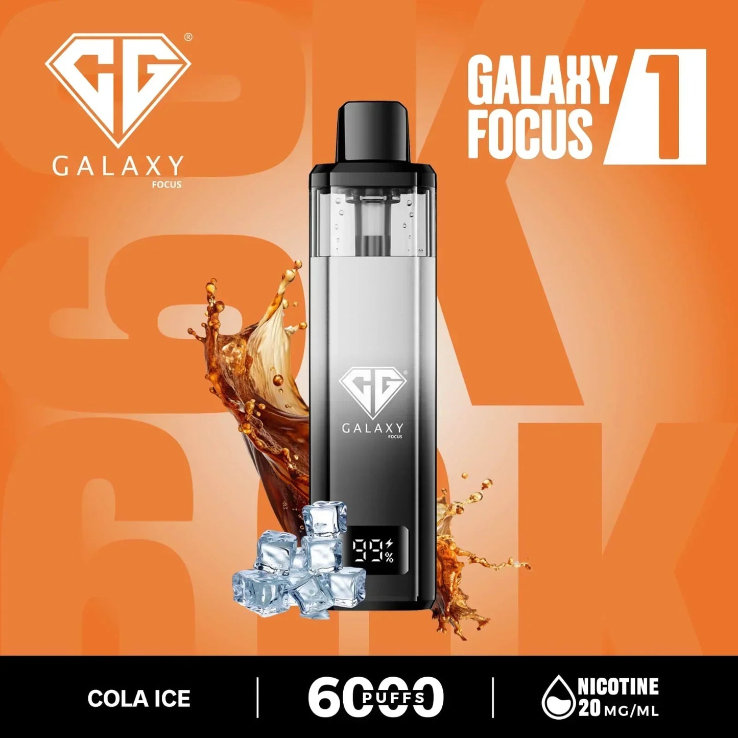 Galaxy Focus 1 6k Puffs Prefilled Pod Kit- Box of 5