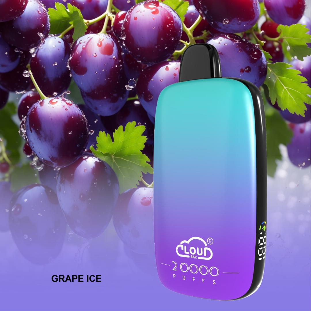 CLOUD BAR NO1. 20Kpuffs. Vape hot sale on line Genuine E-Cigarette 12 Flavor .16ml oil filling volume. 600mAh battery capacity. with LED power display