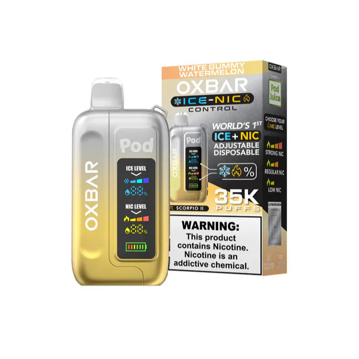White Gummy Watermelon Oxbar Ice-Nic Control 35K