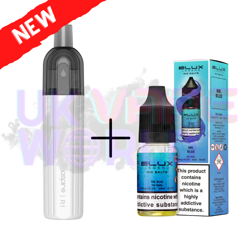MR BLUE ELUX LEGEND Salz 3500 Züge x Aspire Einweg-Set