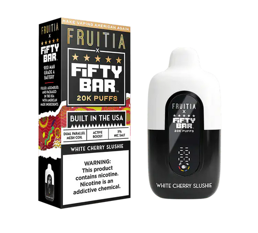 White Cherry Slushie - Fifty Bar 20K Disposable Vape