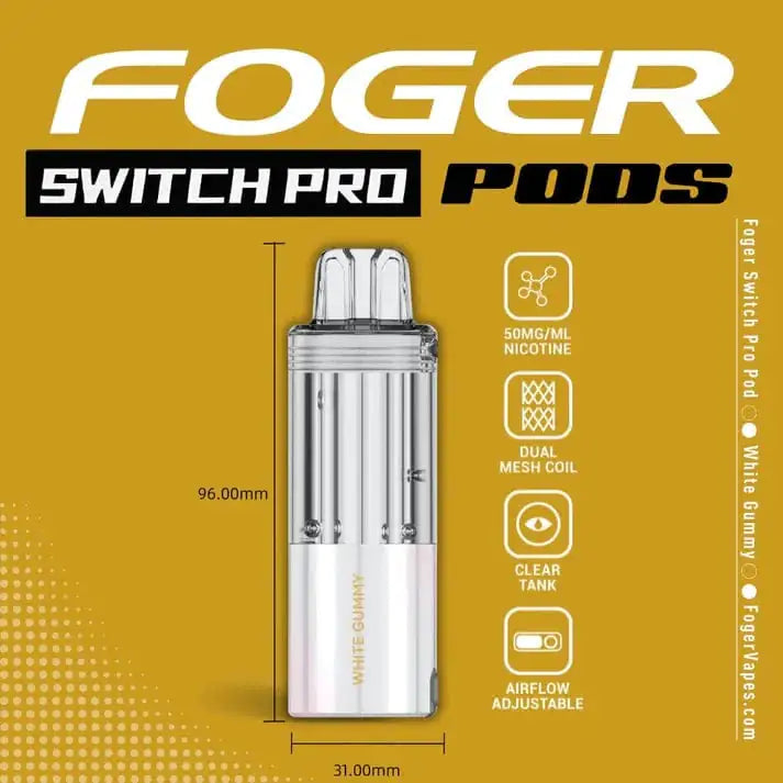 White Gummy - Foger Switch Pro 30K Disposable Pod