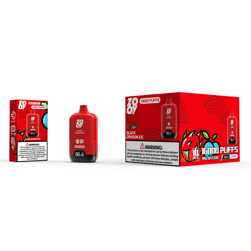 Orignial Zooy Rainbow Box 16000 Puff 16k Disposable Vapes