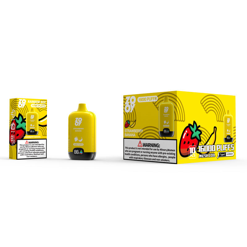 Orignial Zooy Rainbow Box 16000 Puff 16k Disposable Vapes