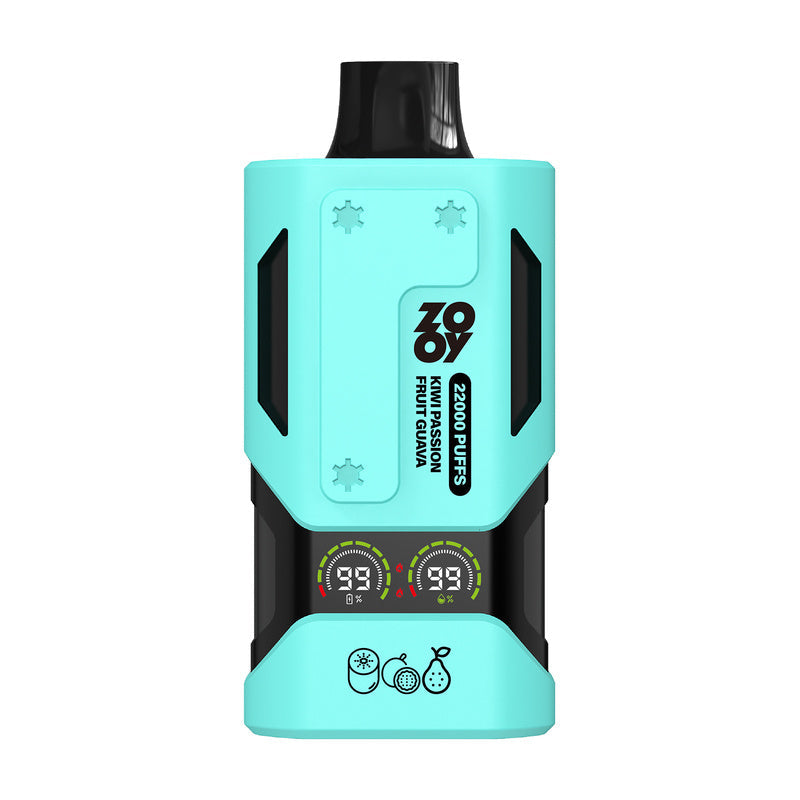 ZOOY VAPE Einweg-E-Zigarette für 22.000 Züge – 30 ml, 650 mAh, 10 Geschmacksrichtungen (0–5 %) 