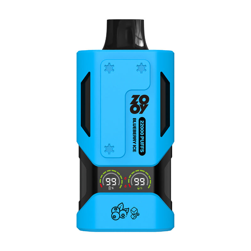 ZOOY VAPE Einweg-E-Zigarette für 22.000 Züge – 30 ml, 650 mAh, 10 Geschmacksrichtungen (0–5 %) 