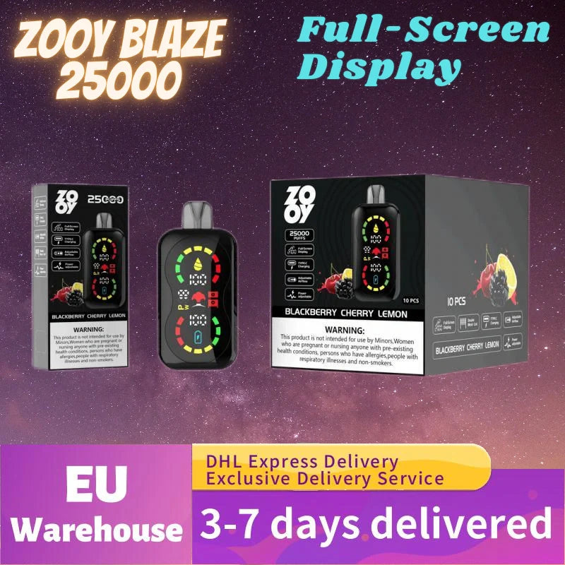 ZOOY Blaze 25K Puffs Double Screen Premium Quality Best Sale