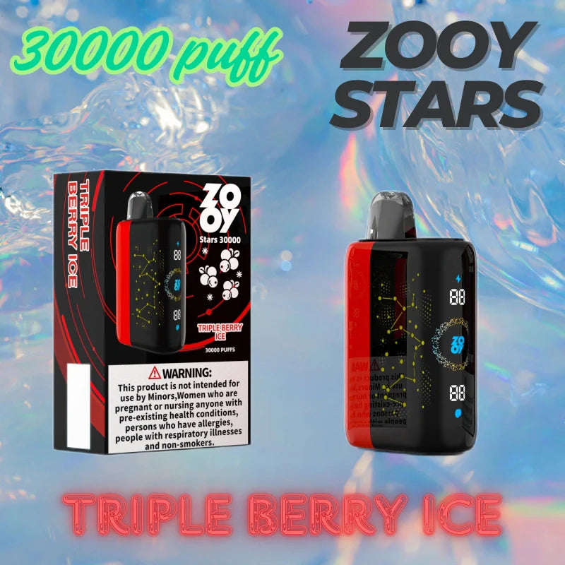 ZOOY STARS 30000 Puffs LED Screen Top Sale Promotion