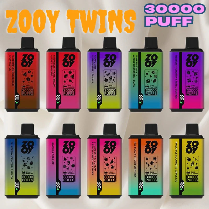 ZOOY Twins 30000 Züge Dual Flavor Free Switching Bulk Sale Vape 