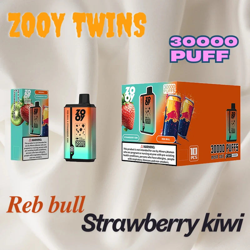 ZOOY Twins 30000 Züge Dual Flavor Free Switching Bulk Sale Vape 