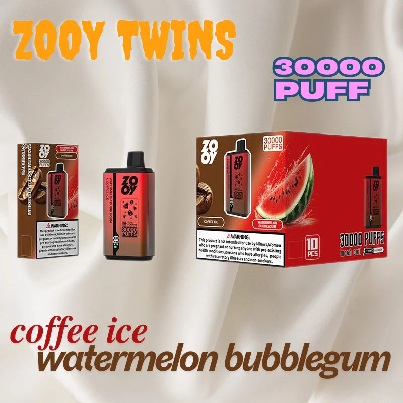ZOOY twins 30000 PUFF Dual Flavor Free Switching Bulk Sale Vape