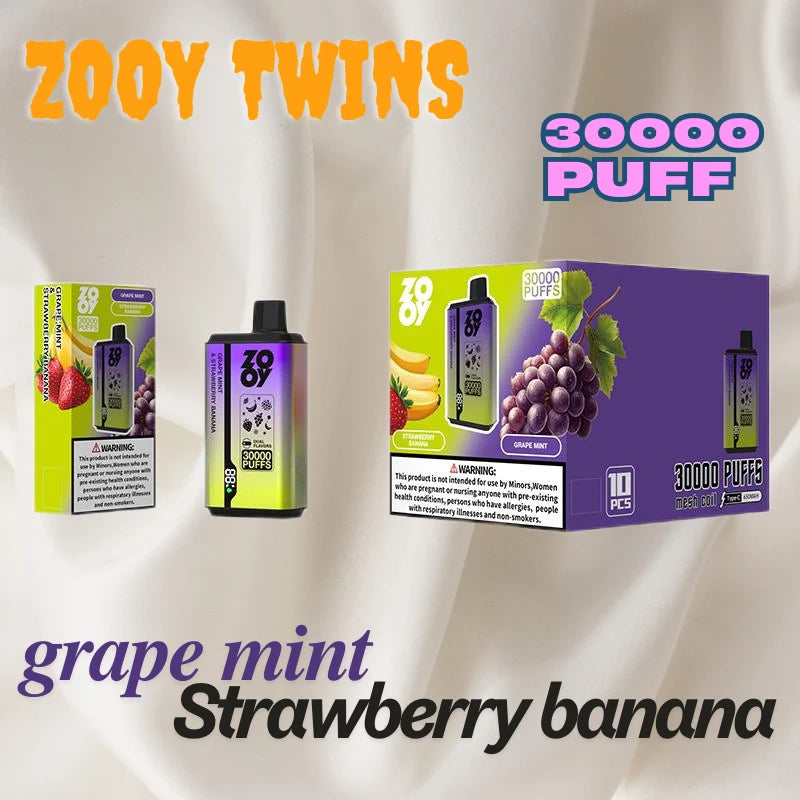 ZOOY twins 30000 PUFF Dual Flavor Free Switching Bulk Sale Vape