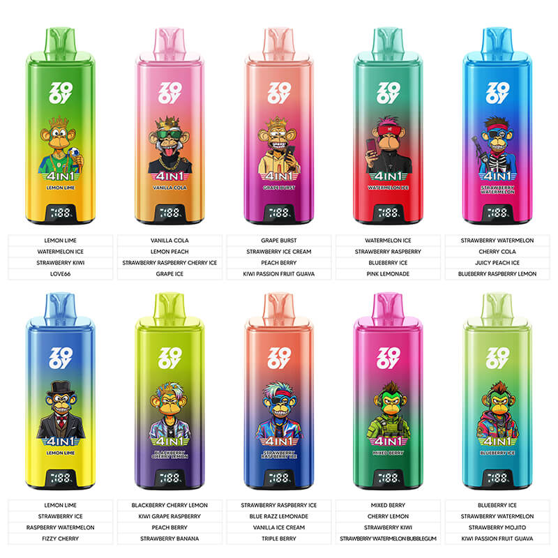 ZOOY Quads 200000 Puffs 4in1 Disposable Vape