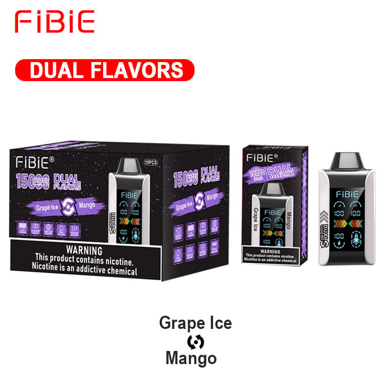 FIBIE 15000 Dual Flavors (Zwei Geschmacksrichtungen, über 100.000 positive Bewertungen) 