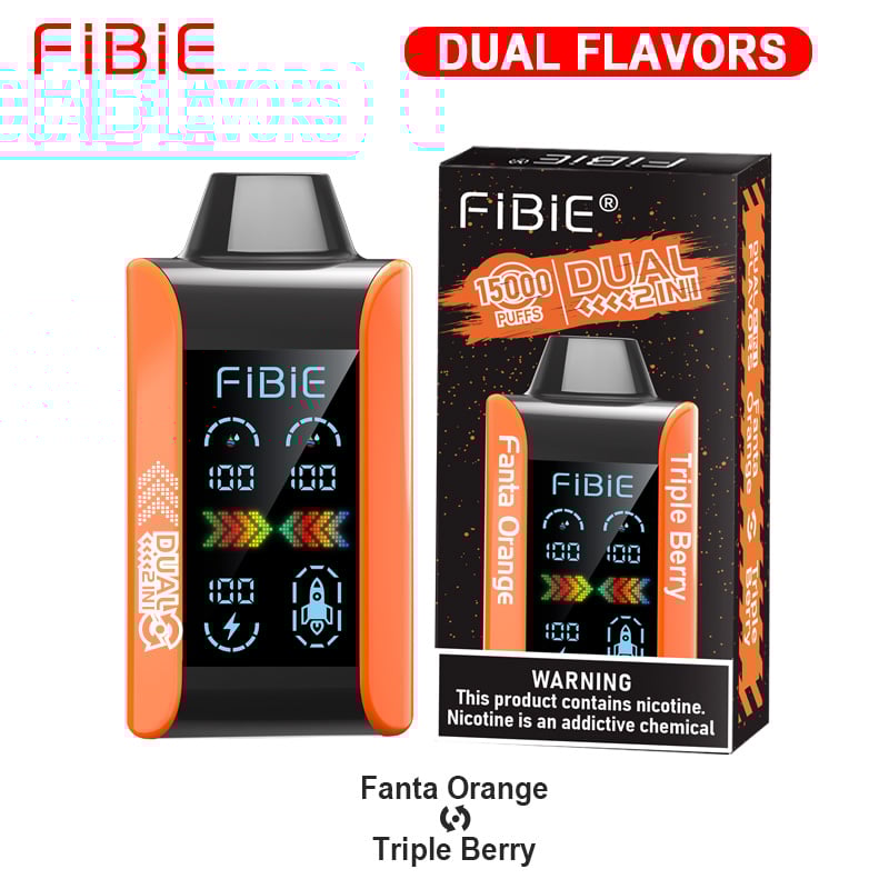 FIBIE 15000 Dual Flavors (Dual flavor switch Over 100,000 positive reviews)