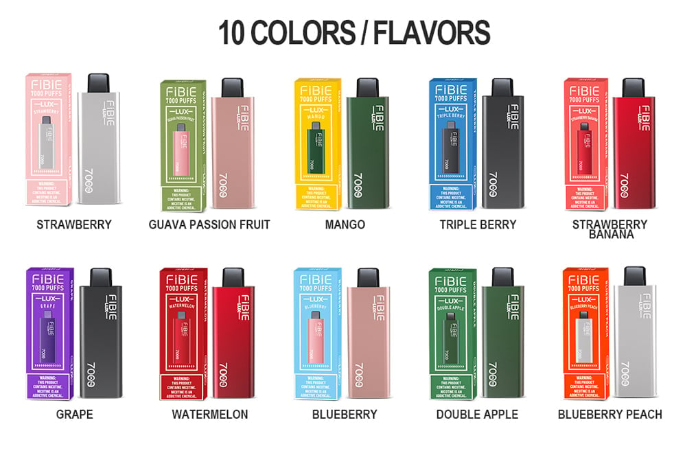 GUAVA-PASSION-FRUIT -FIBIE 7000 Puffs Disposable Vapor Wands(7000 PUFFS)