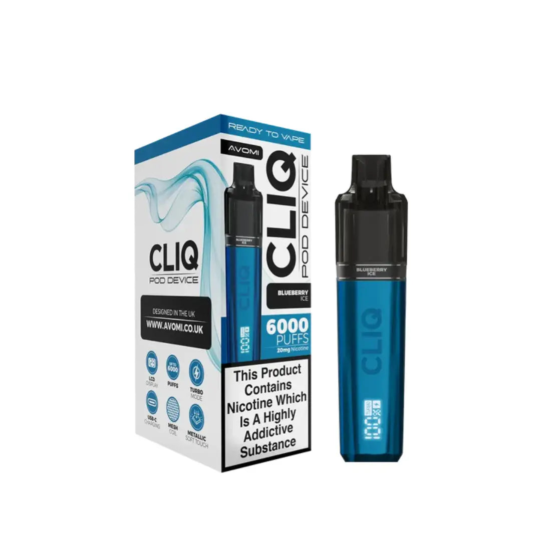 Avomi Cliq 6K Puff Prefilled & Reusable Pod Kit