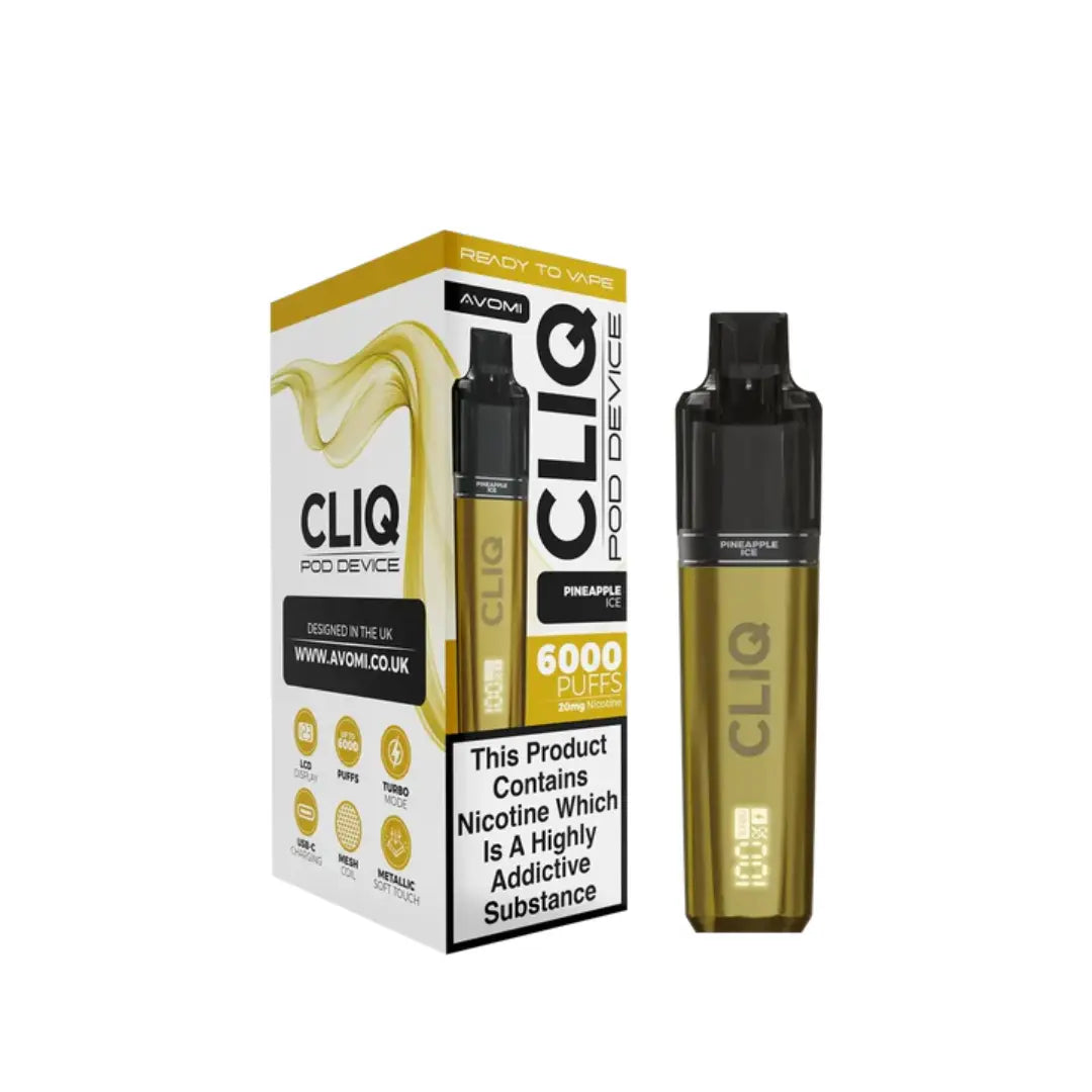 Avomi Cliq 6K Puff Prefilled & Reusable Pod Kit