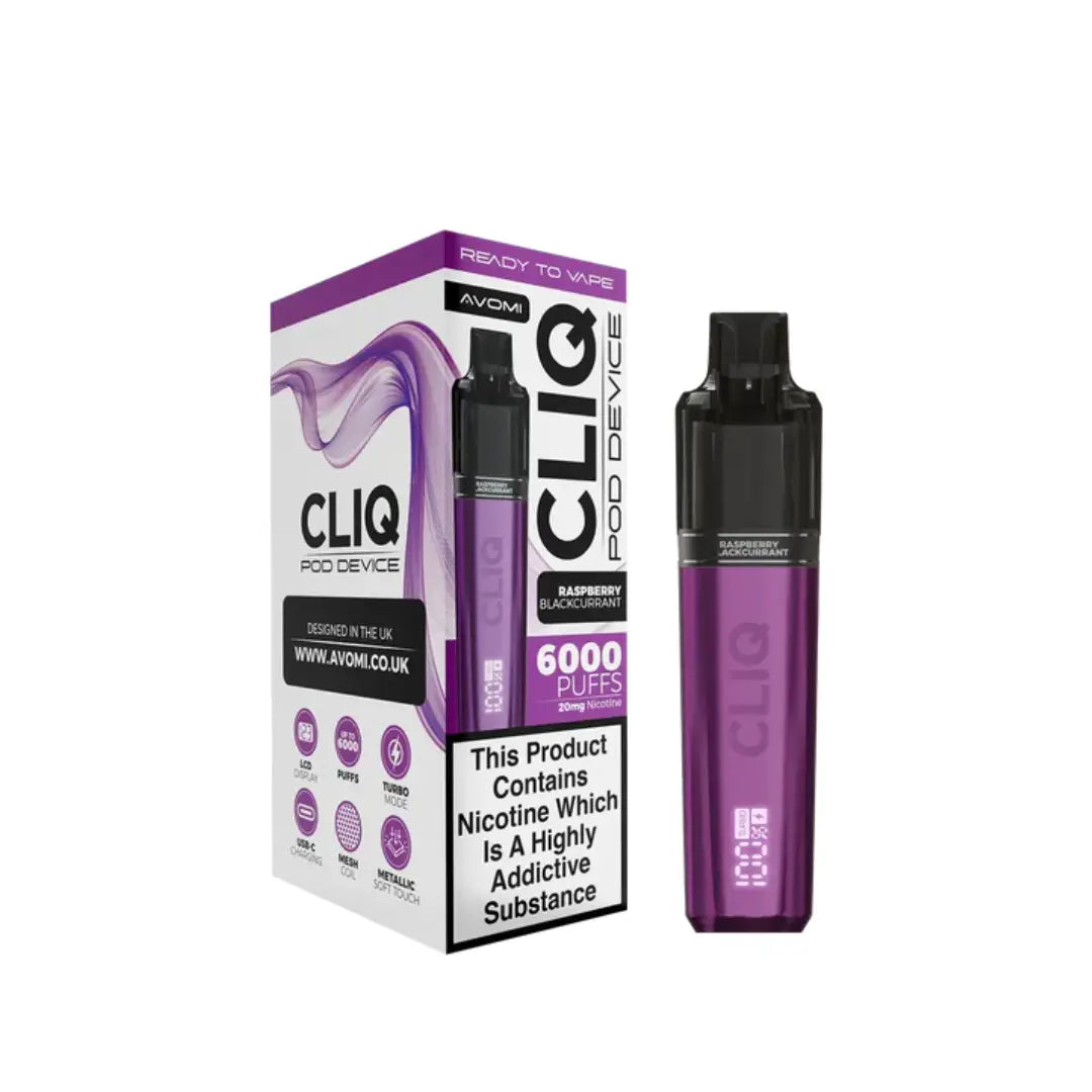 Avomi Cliq 6K Puff Prefilled & Reusable Pod Kit