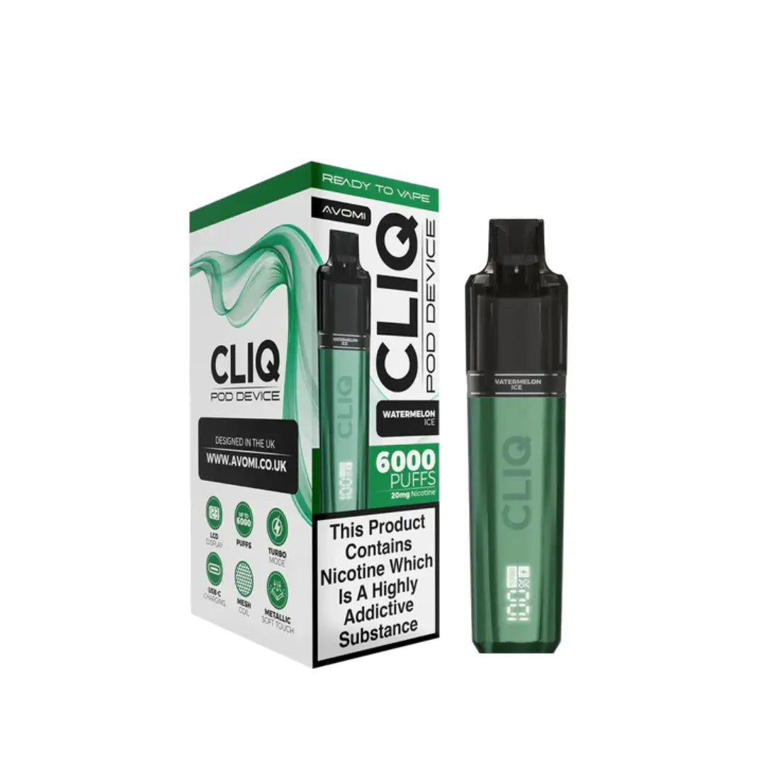 Avomi Cliq 6K Puff Prefilled & Reusable Pod Kit