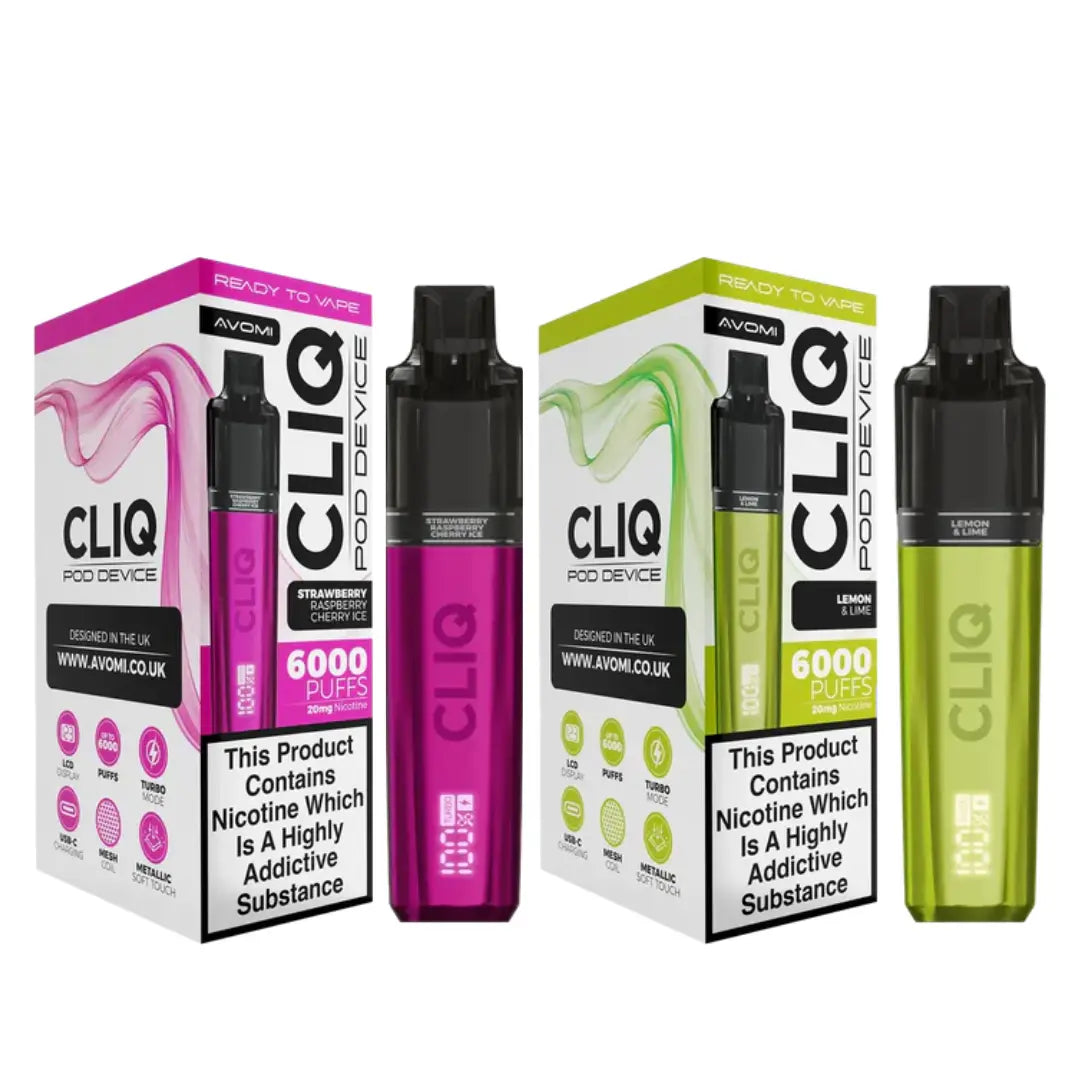 Avomi Cliq 6K Puff Prefilled & Reusable Pod Kit