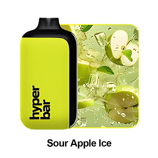 SOUR APPLE ICE &amp; Hyperbar PX 15000 PUFFS 