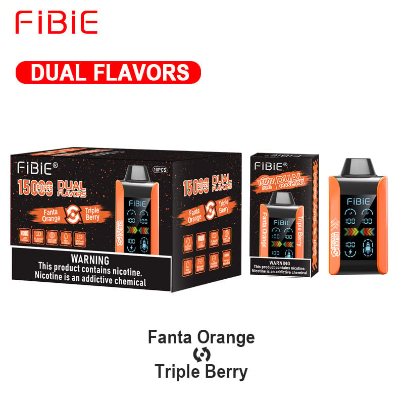 FIBIE 15000 Dual Flavors (Zwei Geschmacksrichtungen, über 100.000 positive Bewertungen) 