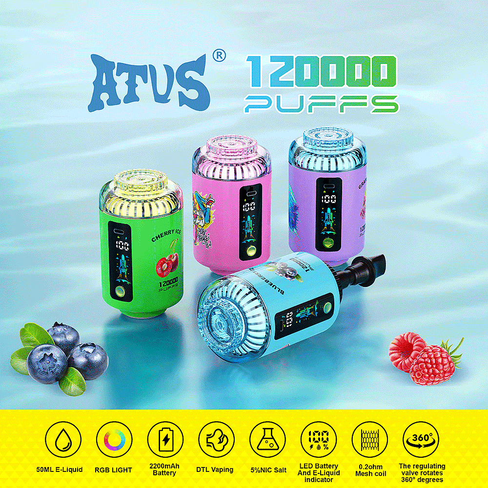 ATVS 120K Puffs Shisha Hookah Wholesale Disposable Vape 120000 Hookah Kit Best Vaporizer