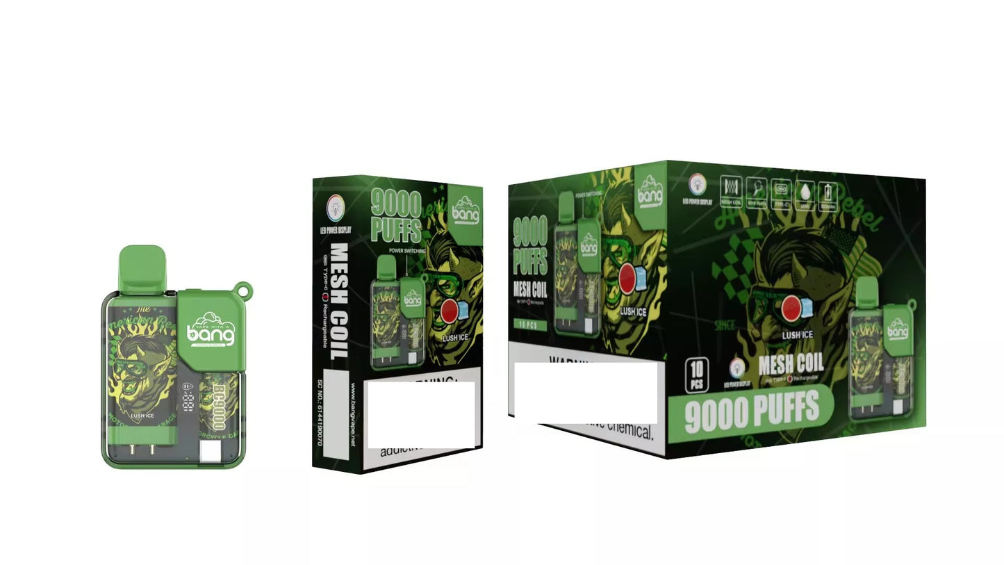 BANG BC 9000 Puffs Bulk Buy Rechargeable Disposable Vapes Wholesale