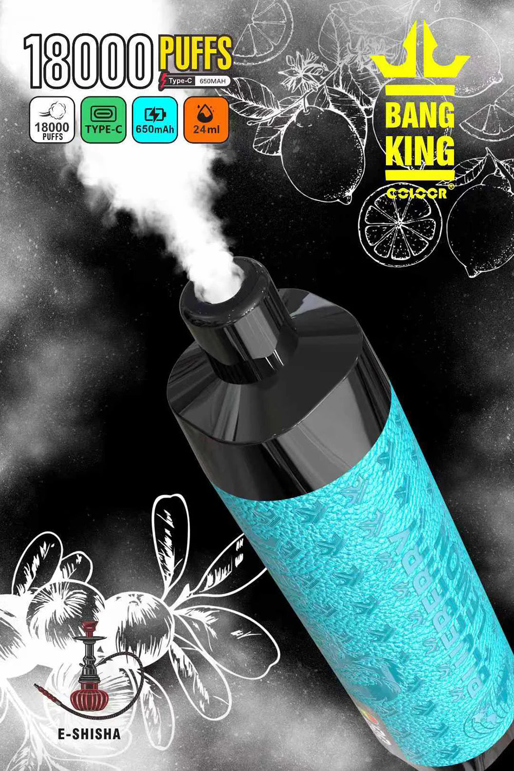 BANG KING Crown Bar 18000 Puffs Bulk Buy Rechargeable Disposable Vapes Wholesale