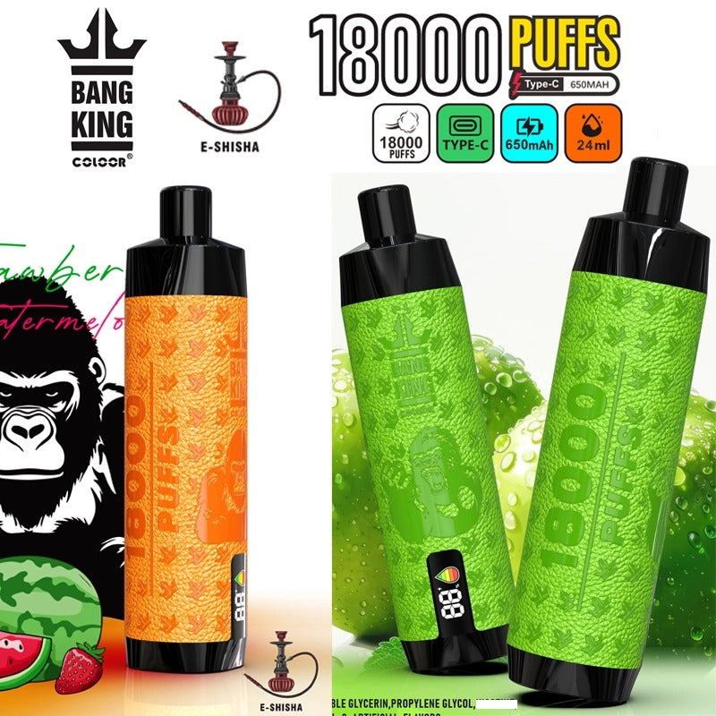 BANG KING Crown Bar 18000 Puffs Bulk Buy Rechargeable Disposable Vapes Wholesale