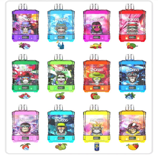 Bang King 20000 Puffs Double Crystal Bulk Buy Rechargeable Disposable Vapes Wholesale