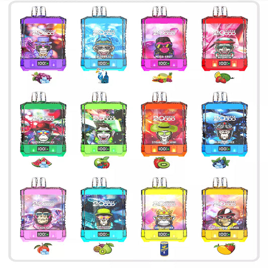 Bang King 20000 Puffs Double Crystal Bulk Buy Rechargeable Disposable Vapes Wholesale