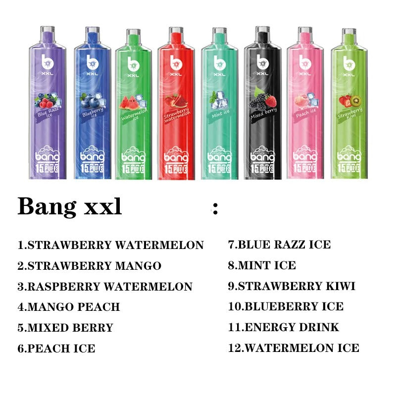 BANG XXL NT15000 Puffs Bulk Buy Rechargeable Disposable Vapes Wholesale