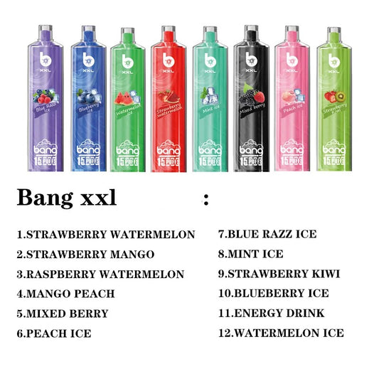 BANG XXL NT15000 Puffs Bulk Buy Rechargeable Disposable Vapes Wholesale