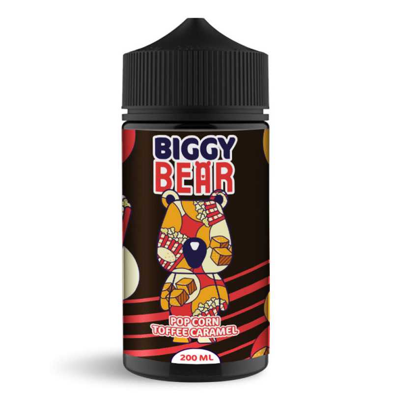 BIGGY BEAR Pop Corn Toffee Caramel - E-Liquid 200ml