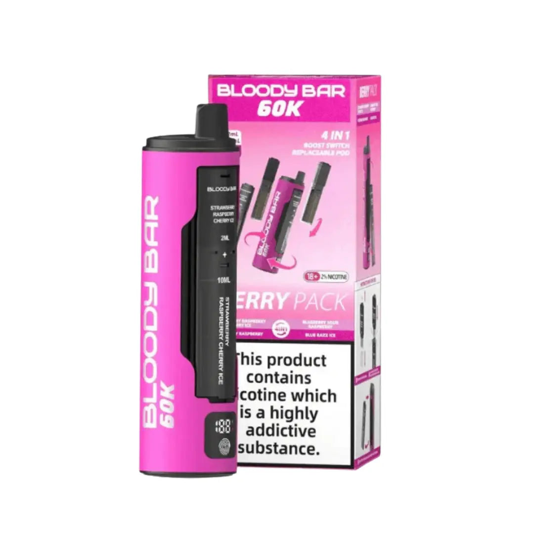 Bloody Bar 4 in 1 60000 Prefilled & Reusable Pod Kit