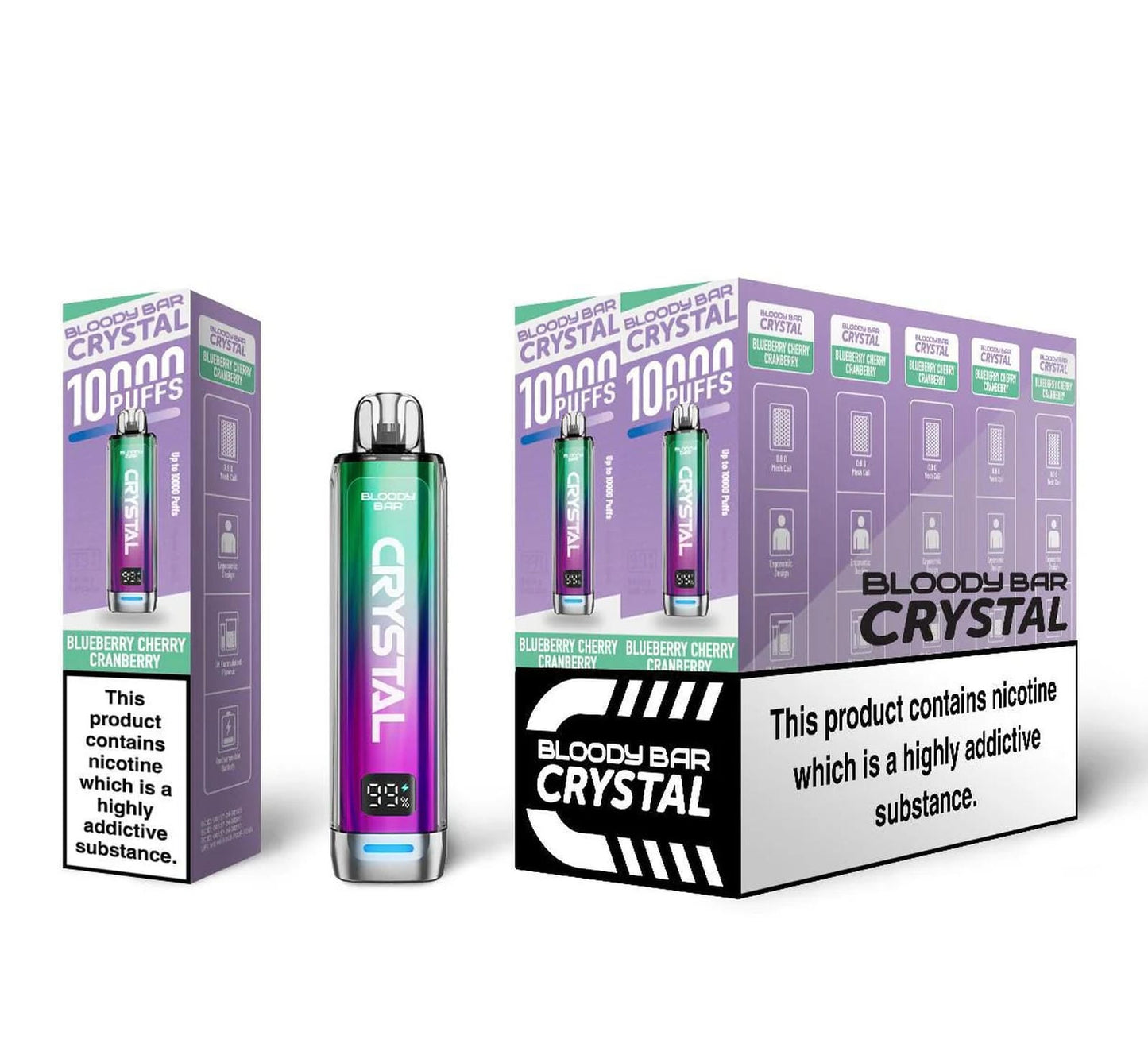 Bloody Bar Crystal 10K Puff Prefilled Pod Kit | Box of 10