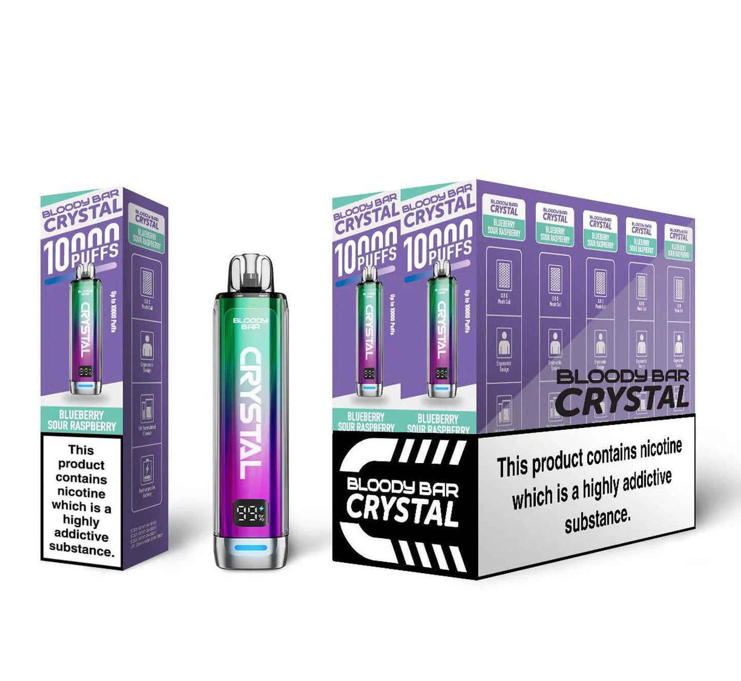 Bloody Bar Crystal 10K Puff Prefilled Pod Kit | Box of 10