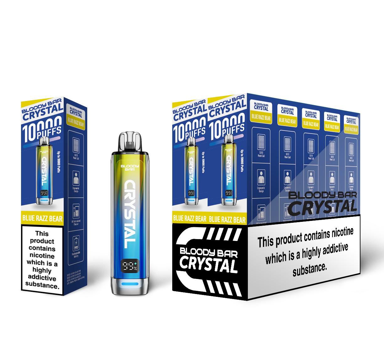 Bloody Bar Crystal 10K Puff Prefilled Pod Kit | Box of 10