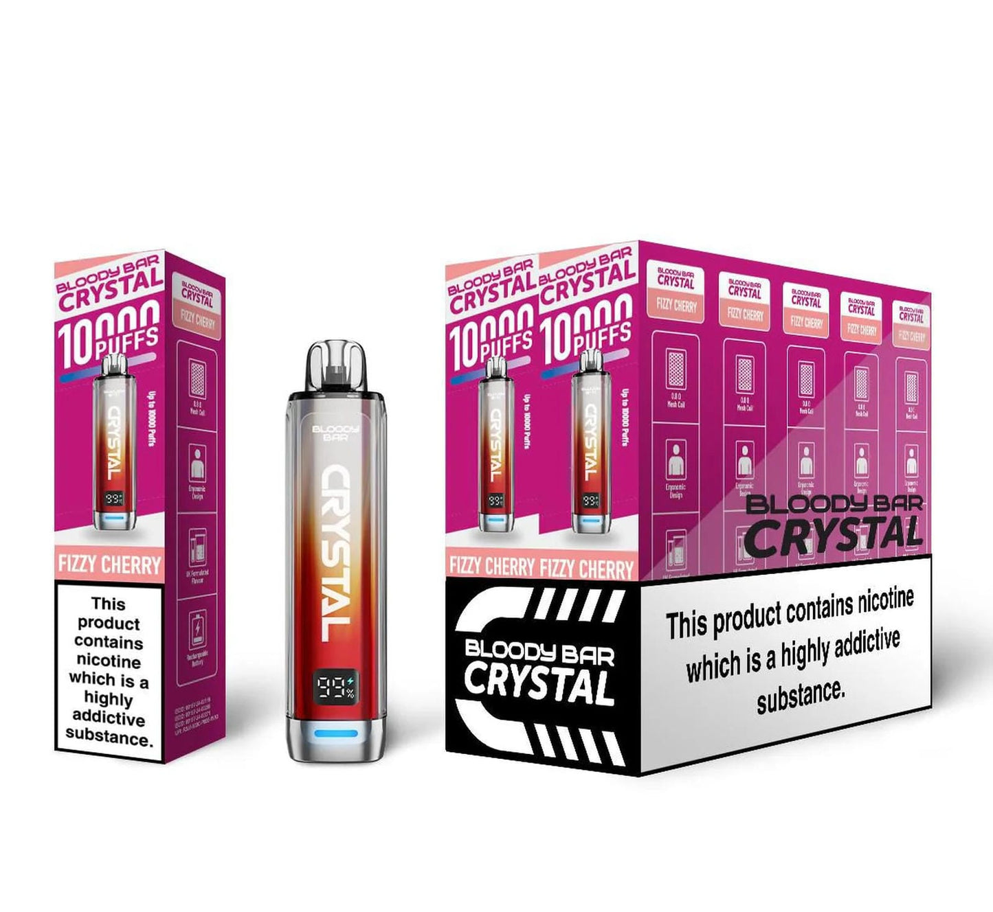 Bloody Bar Crystal 10K Puff Prefilled Pod Kit | Box of 10