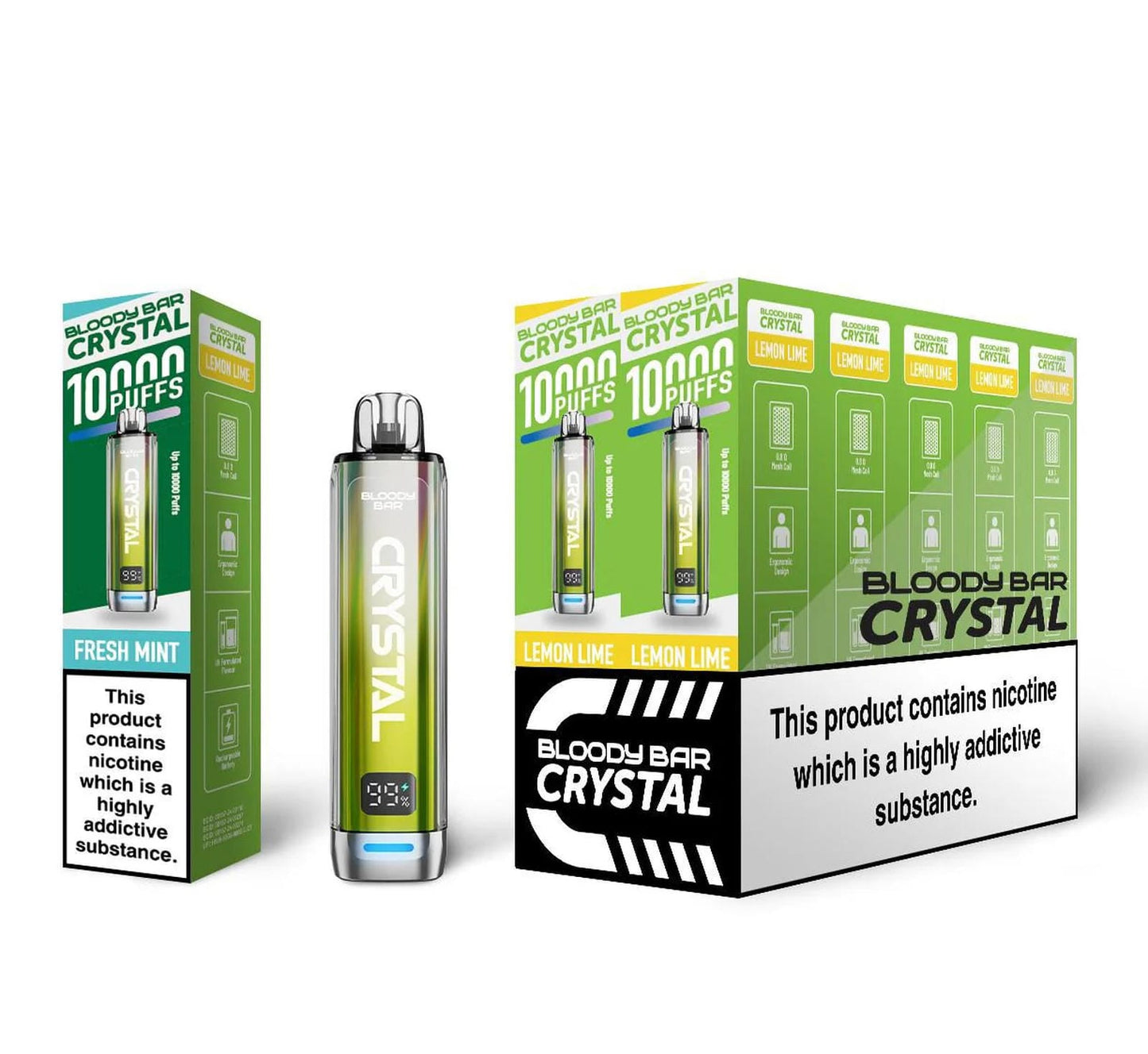 Bloody Bar Crystal 10K Puff Prefilled Pod Kit | Box of 10