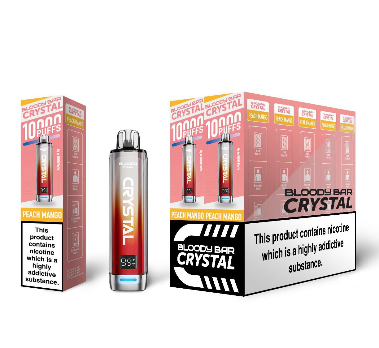 Bloody Bar Crystal 10K Puff Prefilled Pod Kit | Box of 10
