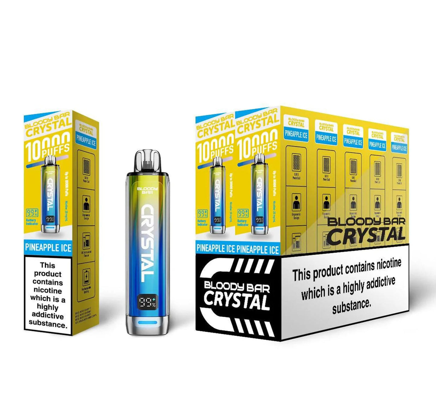 Bloody Bar Crystal 10K Puff Prefilled Pod Kit | Box of 10