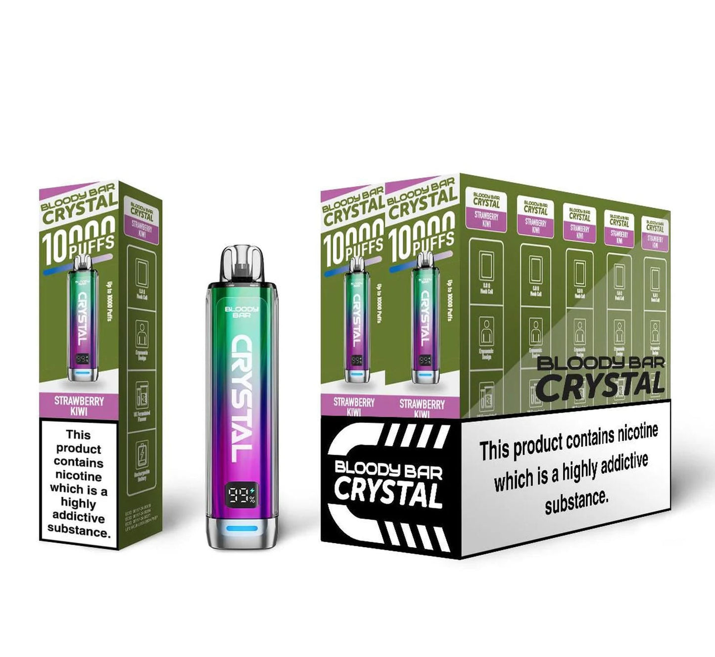 Bloody Bar Crystal 10K Puff Prefilled Pod Kit | Box of 10
