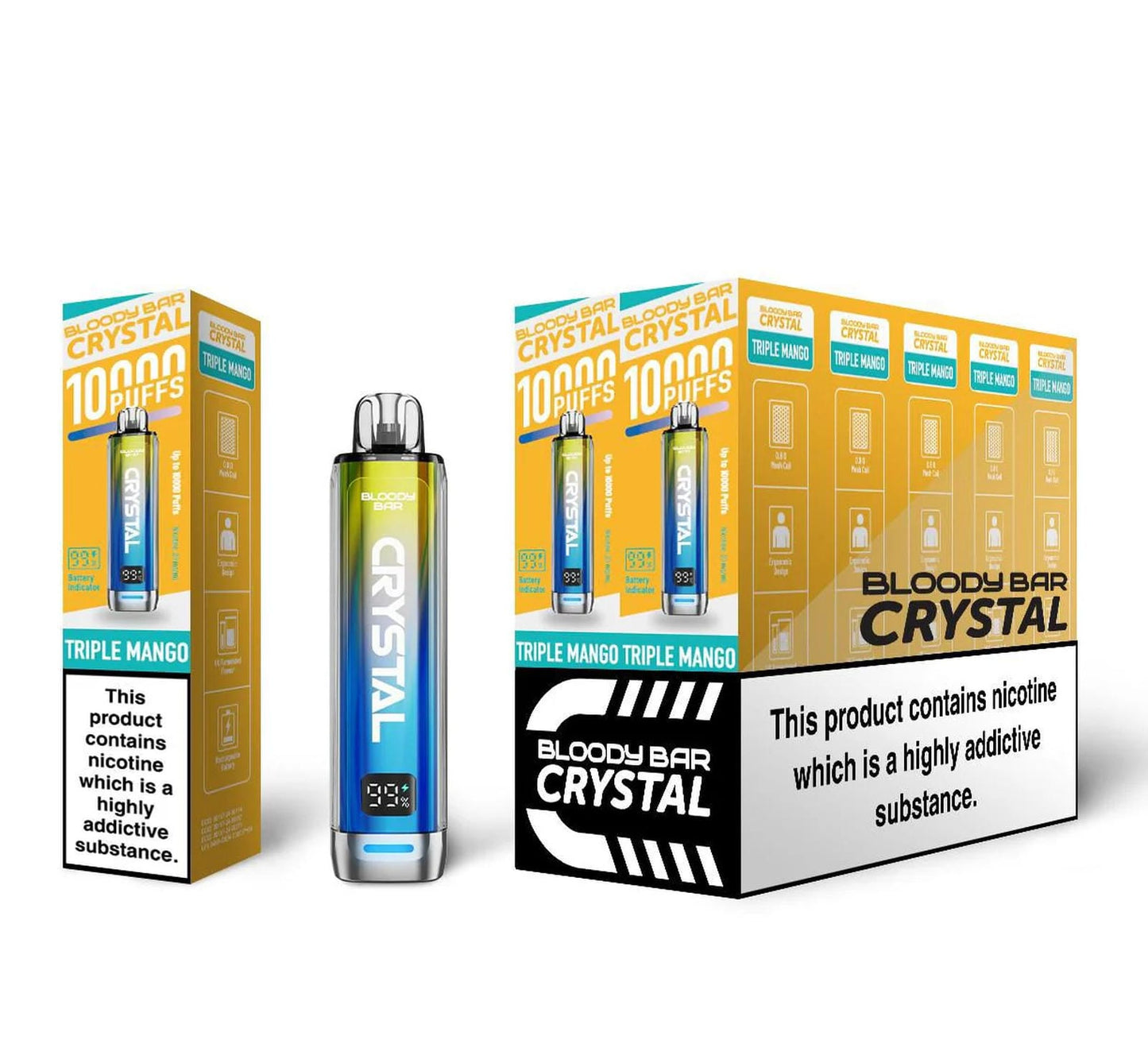 Bloody Bar Crystal 10K Puff Prefilled Pod Kit | Box of 10