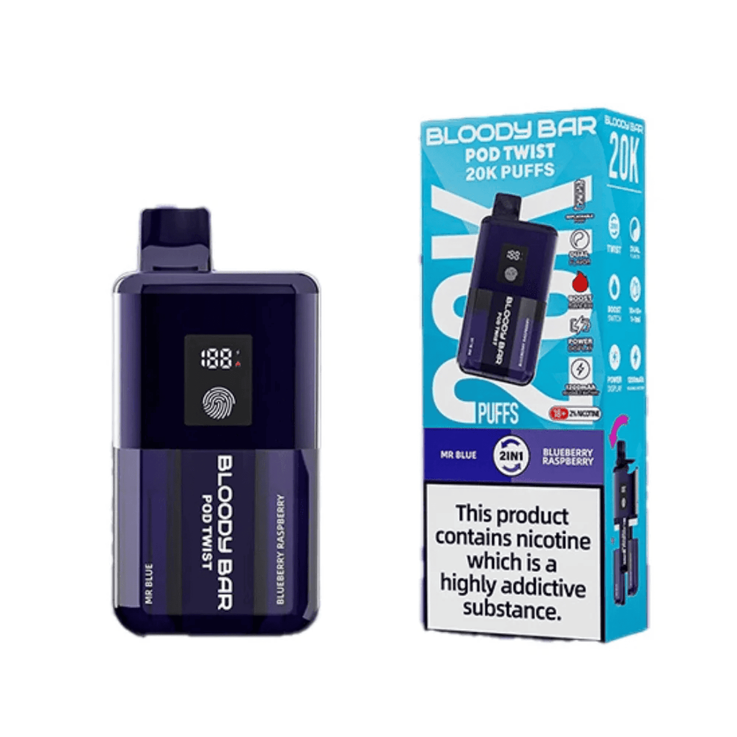 Bloody Bar Pod Twist 20K Prefilled Pod Kit | Box of 5